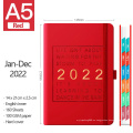 2022 Notebook Estudiantes universitarios literarios Fresh Diario Simple Empresa en espesor A5 Logotipo personalizado